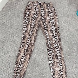 Snake Print Pants